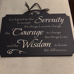 Inspirational Serenity Prayer Wall Plaque